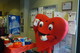Artie, the Lawley Strong mascot promoting new healthy vending machines